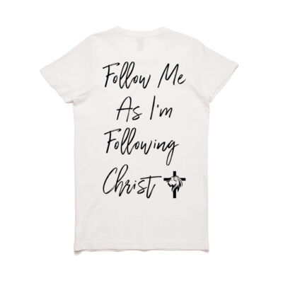 Womans Transformation Tee - Follow Me - black logo Thumbnail